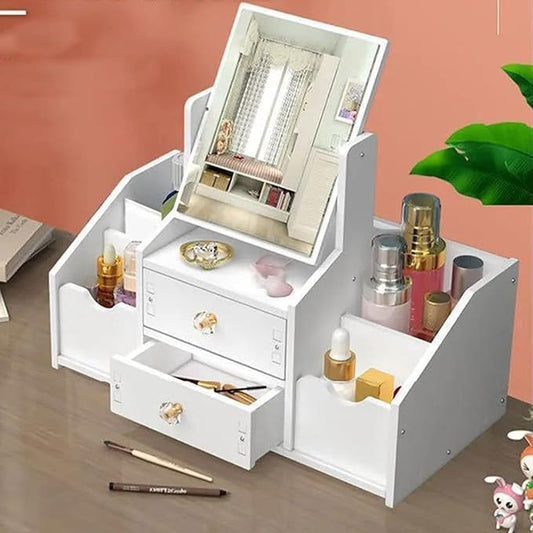 Elegantni Organizer za Šminku sa Ogledalom – Sve na Jednom Mjestu